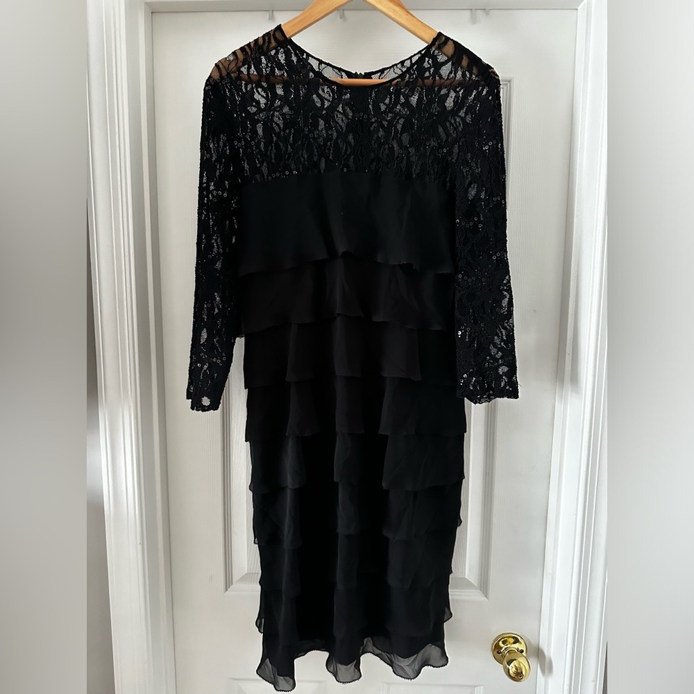 Alex Evenings Black Dress size 16